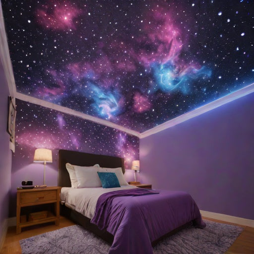 LED Galaxy Projector Night Light - Star and Nebula Ceiling Lamp with Remote